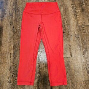 Lululemon Align HR Crop 21” Size 8 Love Red LORE High-Rise ~ Nulu best leggings